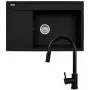 Komplekt - Valamu PYRAMIS CAMEA (79x50) 1B 1D R + Segisti IDEA Black Edition - 070168502BE - Volcano