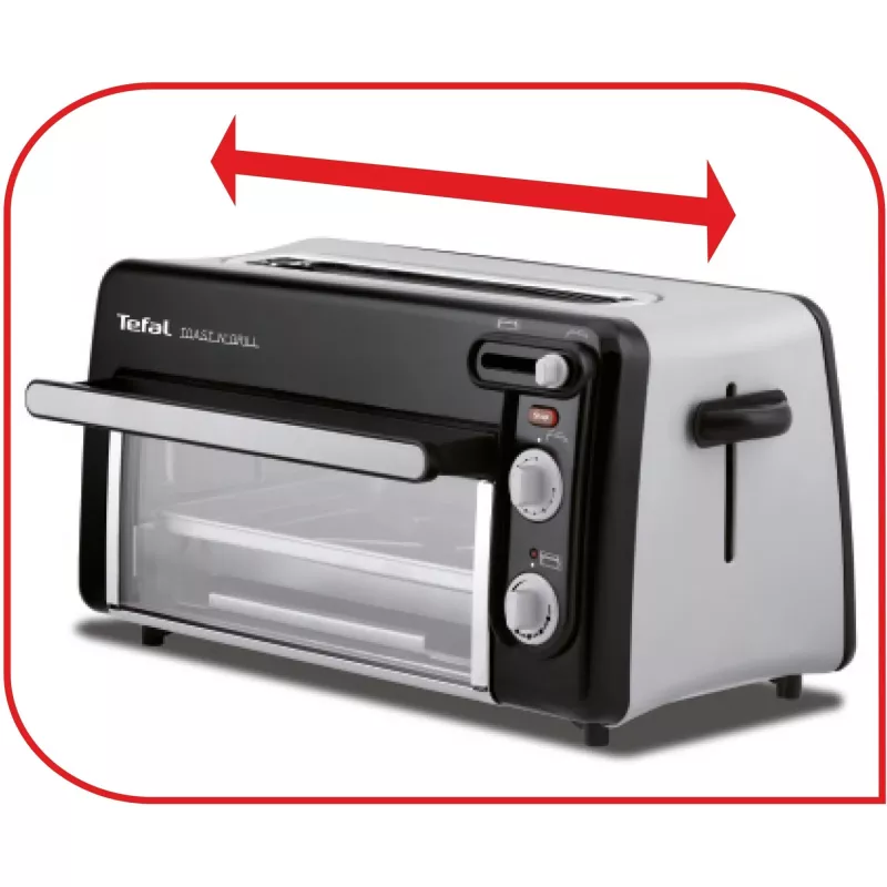 Röster Tefal TL6008 2 viilu(d) 1300 W Alumiinium Must