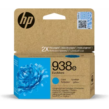Tindikassett HP 938e EvoMore tsüaan – standardtootlikkusega, üksikpakend, ~1650 lehekülge
