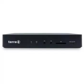 TERRA 1480375 sülearvuti dokk/pordireplikaator Juhtmega USB 3.2 Gen 1 (3.1 Gen 1) USB-C Must