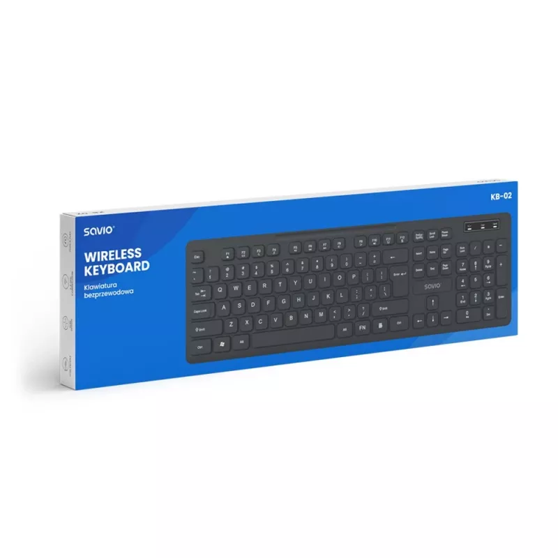 Savio KB-02 klaviatuur Kodu/Kontor USB QWERTY Must