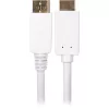 Sharkoon Adapterkaabel DisplayPort 1.2 > HDMI 4K valge 3 meetrit