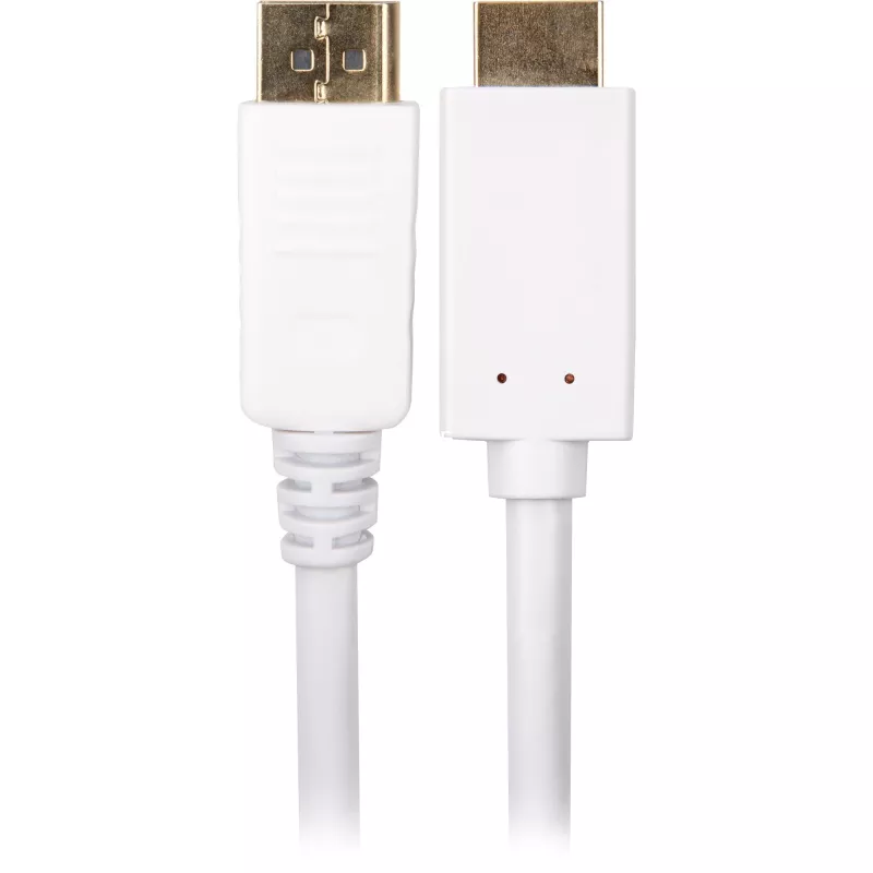 Sharkoon Adapterkaabel DisplayPort 1.2 > HDMI 4K valge 3 meetrit