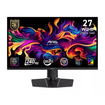 Monitor | MSI | MAG 273QP QD-OLED X24 | 26.5 | Mängimine | Matt | QD-OLED paneel | 2560x1440 | 16:9 | 240Hz | 0.03 ms | Värv Must | MAG273QPQD-OLEDX24