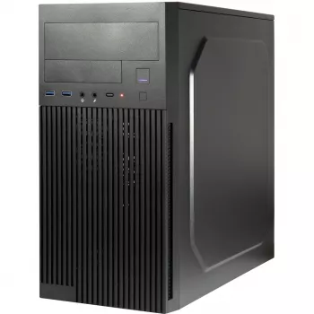 Arvutikorpus INTER-TECH IT-6521 sirge, ATX, must