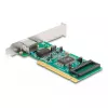 DeLOCK PCI-kaart 1 x RJ45 Gigabit LAN RTL täiskõrgus/madalprofiil