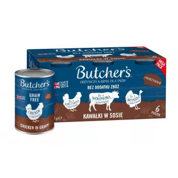 BUTCHER'S Originaal Mega pakk segu köögiviljadega kastmes - märg koeratoit - 6 x 400g