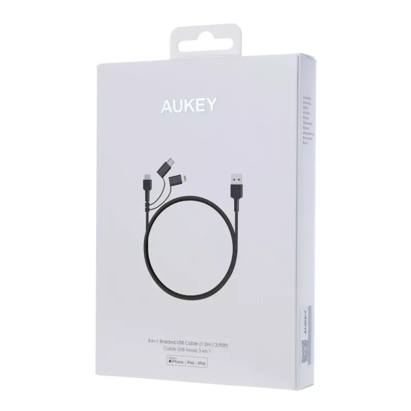 AUKEY CB-BAL5 Lightning-kaabel 1,2 m