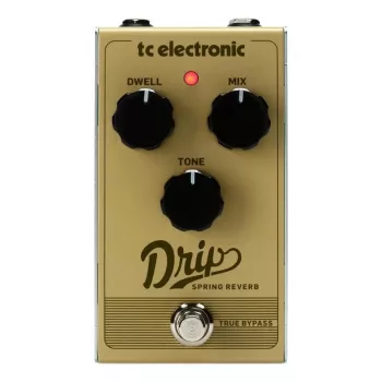 Kitarriefektipedaal TC Electronic Drip Spring Reverb — kompaktne disain, tõene möödaviik