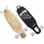 Longboard Muuwmi Lights GLOW ABEC 7 valgusratastega, must/roheline