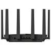 Cudy WR6500H lauamarsruuter — Kahesagedus 2,4/5 GHz, Wi‑Fi 7 (802.11be), 5765 Mbps, 2,5GbE LAN, 5x RJ-45, 3x3 antenni, must