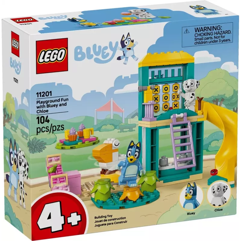 LEGO Bricks Set 11201 Mänguväljaku lõbusus Blue ja Chloe'ga – minifiguurid, mängustseen