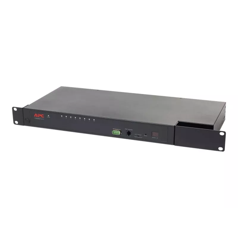 KVM-lüliti APC KVM0108A, 8-pordiline PS/2 VGA, 1U rack, 1600x1200, must