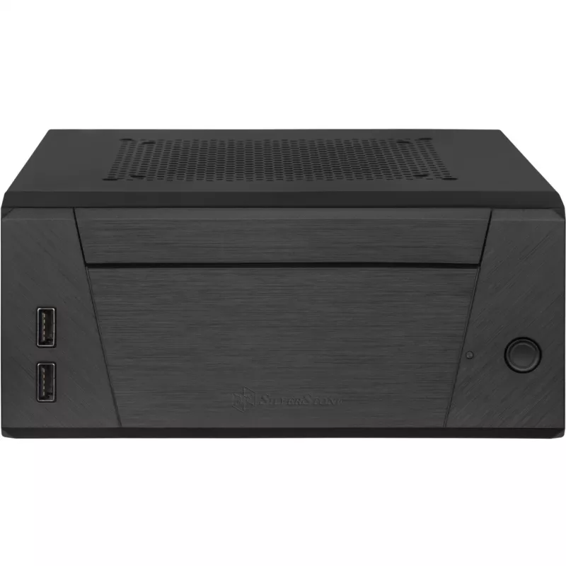 SilverStone MILO ML10 - USFF - Mini-ITX - toiteplokita - must - USB/Heli (SST-ML10B)