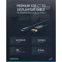 USB-C to DP Cable. M/M. Sinine. 1.0m - Kaabel - Digitaalne/Andmeside (44931)