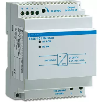 Busch-Jaeger 6358-101 toiteplokk ja pingemuundur siseruumidesse valge (2CKA006310A0166)