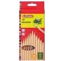 Pliiatsi- ja pastapliiatsikomplekt HERLITZ 8660086 — puidust korpus, mitmevärviline kirjutus, 12 tk
