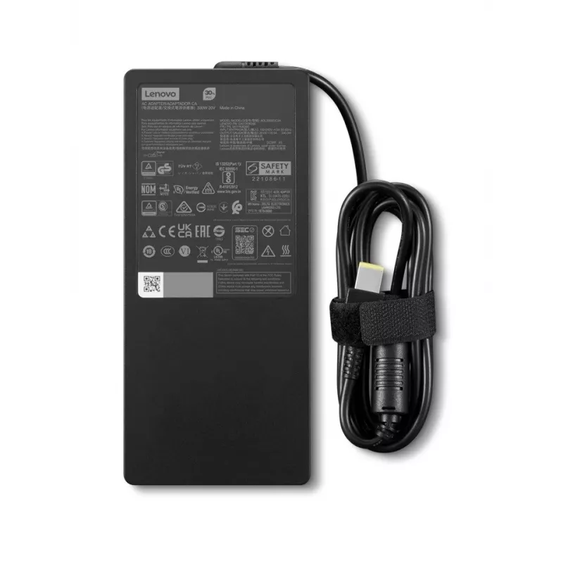 Toiteadapter Lenovo Legion õhuke 330W GaN 20V – sülearvuti laadimisadapter, 330W, GaN, 20V väljund
