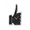 NeXtime kell 3072zw Thumbs up, 40,5x41 cm, seinakell, must/hõbedane