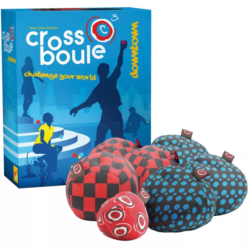 Crossboule Set Downtown, osavusmäng sinine/punane