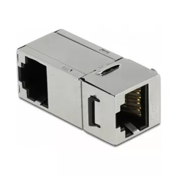 DeLOCK Keystone moodul RJ45 pistikupesa RJ45 pistikupesasse Cat.6A 90° nurga all
