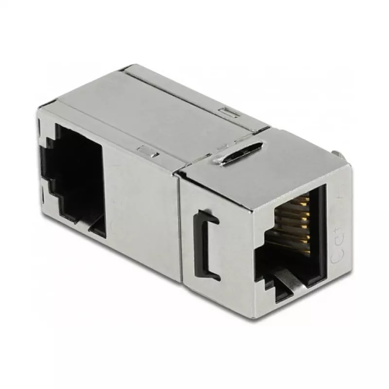 DeLOCK Keystone moodul RJ45 pistikupesa RJ45 pistikupesasse Cat.6A 90° nurga all