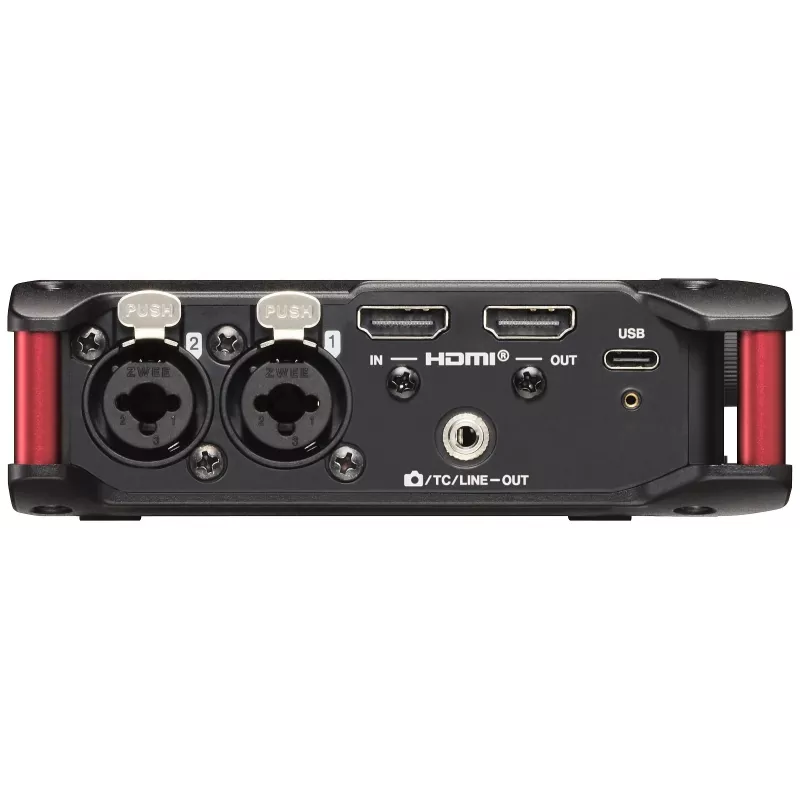 Kaasaskantav helisalvesti Tascam FR-AV4 — 6 kanaliga, 4 XLR kombosisendit + 2x 3,5 mm sisendit, 24/32-bitine, 48/96/192 kHz, MicroSD kuni 512 GB, USB-C, PD