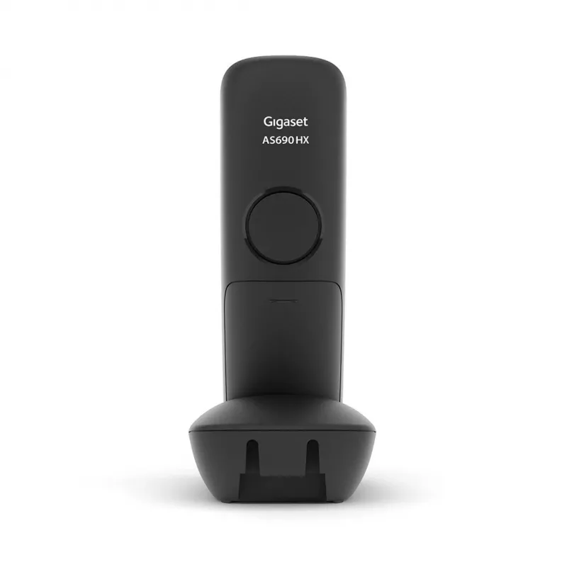 Analoog/DECT-telefon Gigaset AS690HX traadita telefonitoru helistaja ID-ga must