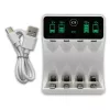 Akulaadija QOLTEC 50848 NiMH AAA (R03) ja AA (R6) elementidele LCD-ekraaniga