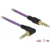 Audio kaabel DeLOCK 85611 1m 3.5mm lilla