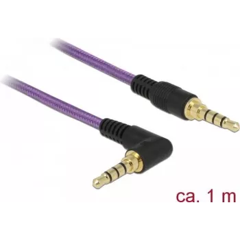 Audio kaabel DeLOCK 85611 1m 3.5mm lilla