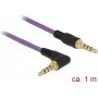 Audio kaabel DeLOCK 85611 1m 3.5mm lilla