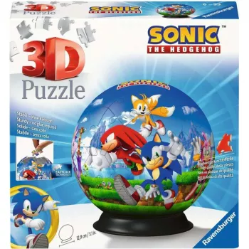 3D puslepall Ravensburger Sonic the Hedgehog, 72 tk, mudel 11592