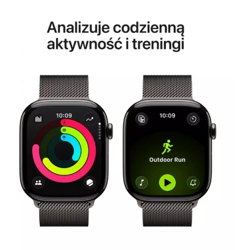Apple Watch Series 11 GPS + Cellular 46mm Slate Titanium korpus Slate Milanese silmusega M/L