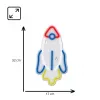 LED-neoonvalgusti MANTA SNL91MT stiil RAKETA – dekoratiivne LED-neoonpaneel, mudel SNL91MT