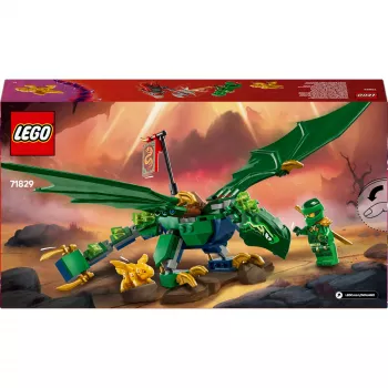 Ehitusmänguasjade komplekt LEGO NINJAGO 71829 Lloyd's roheline Forest Dragon, 128 tükki, 2 minifiguuri, vanusele 6+