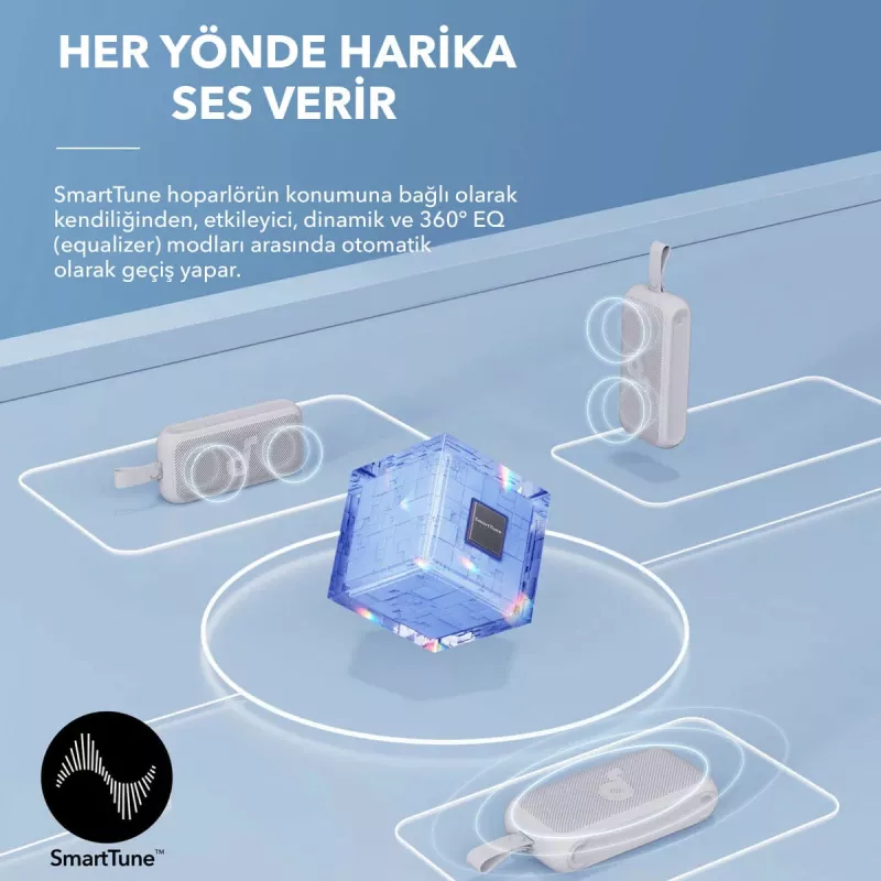 Kaasaskantav stereokõlar Anker Soundcore Motion 300 — 30W, IPX7, Bluetooth, 13h taasesitus, 0,83 kg, must