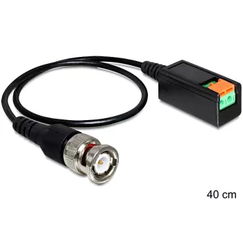 DeLOCK - Koaksiaalkaabel - BNC (M) - klemmplokk 2 pin - 40 cm (83181)