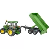 Traktori mudel BRUDER John Deere 5115 M koos kallurhaagisega