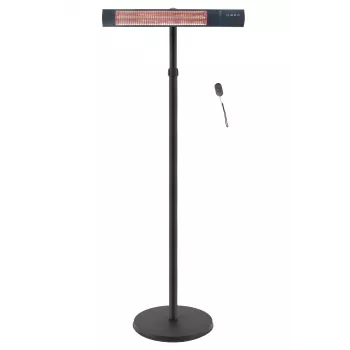 TunaBone Electric Standing Patio Heater, Single carbon golden tube | TB2580ST-01 | Patio heater | 2500 W | Must