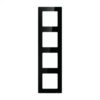 Seinaraam 4-moodulile Avatto N-TS10-Frame-B4 — must, neljakordne paigaldusraam lülititele/pistikupesadele