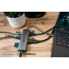Alcasa HUB-C001A liidese jaotur USB Type-C 5000 Mbit/s antratsiit