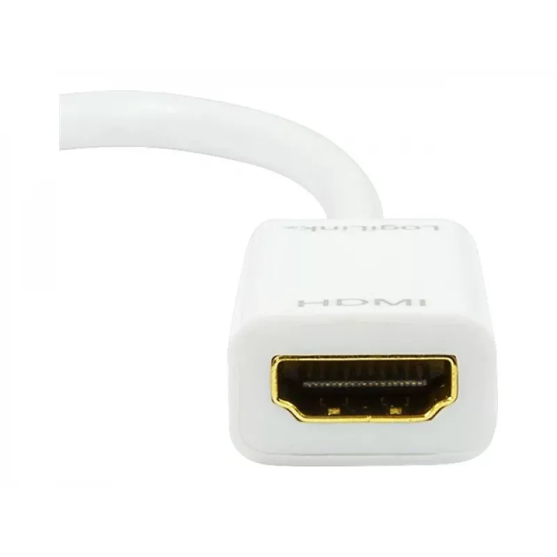 Videokaabli adapter LOGILINK Mini DisplayPort HDMI Type A CV0036A, 0,1 m, hall