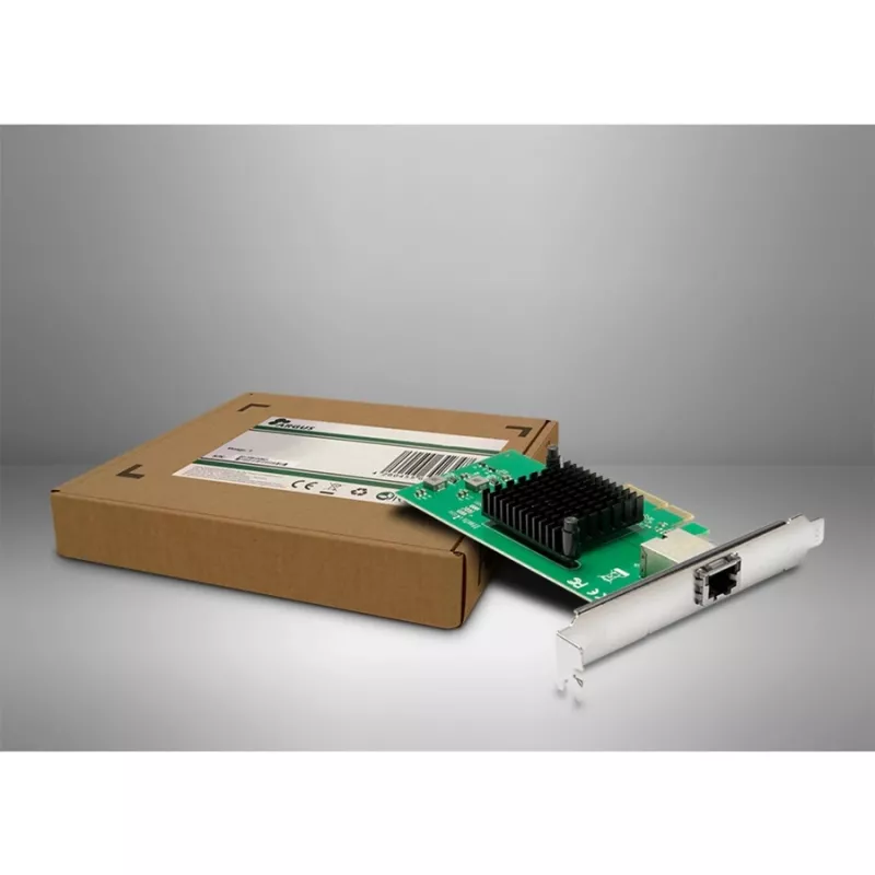 Inter-Tech ST-7267 PCIe RJ-45 10 Gbit/s liidesekaart Roheline Hõbedane