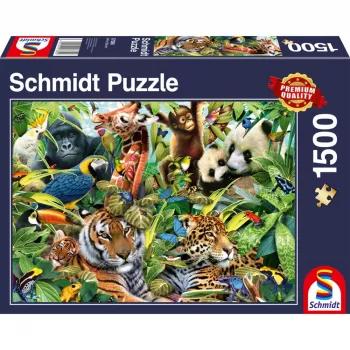 Schmidt Spiele 57385 pusle — 1500 tükki, loomad, laius 846 mm