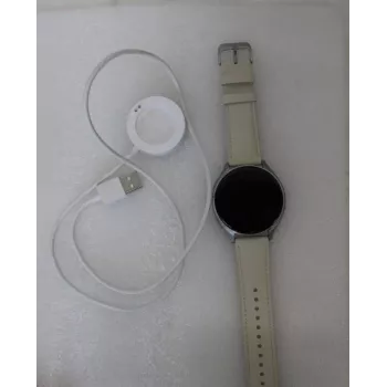 VÄLJA MÜÜDUD. Xiaomi Watch 2 Titan titaankorpuse ja valge nahkrihmaga | VÄLJA MÜÜDUD. Xiaomi Watch 2 Titan | Nutikell | GPS (satelliit) | AMOLED | 1,43 tolli | KASUTATUD, KRIMUD EKRANIL A