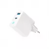 Gembird TA-UC-PDQC65L-W-01 mobiilseadme laadija universaalne valge AC kiirlaadimine siseruumides
