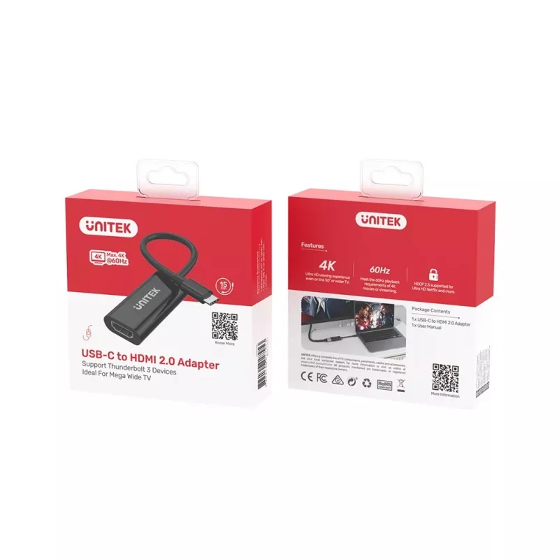 UNITEK V1421A USB-graafikaadapter must