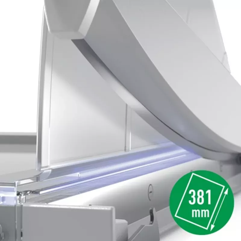 Leitz Precision Office paberilõikur A4+, 15 lehte, manuaalne klamber, roostevaba teras, A4 Maxi, 80 g/m², klaas