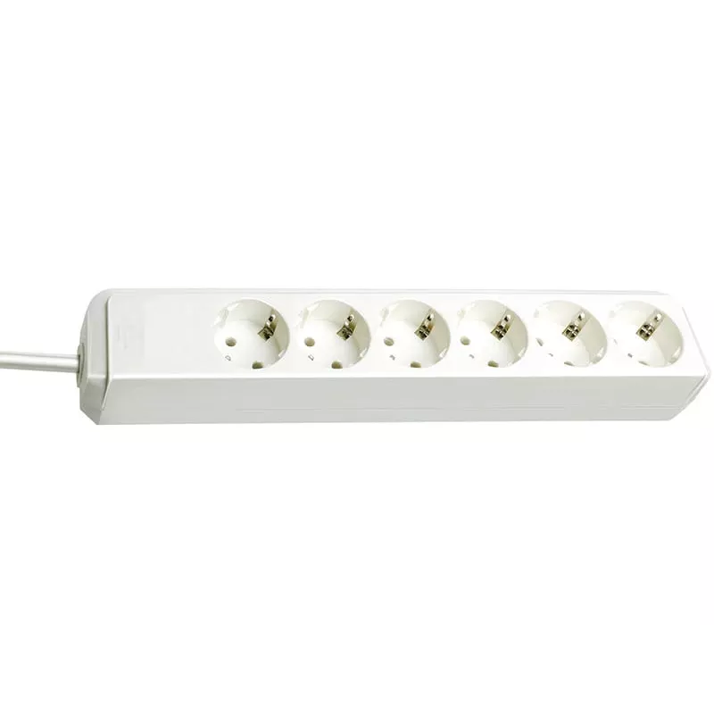 brennenstuhl Pistikupesaplokk Eco-Line, 6-kohaline, valge (1159420015)
